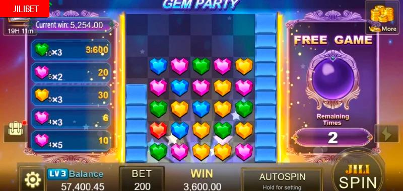 Lodi291 Gem Party Slot Machine Libreng Spins Bonus Game